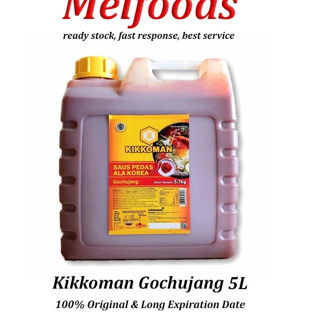 

Hot Sale Kikkoman Gochujang Sauce HALAL 5L – Saus Sambal Pedas Korea