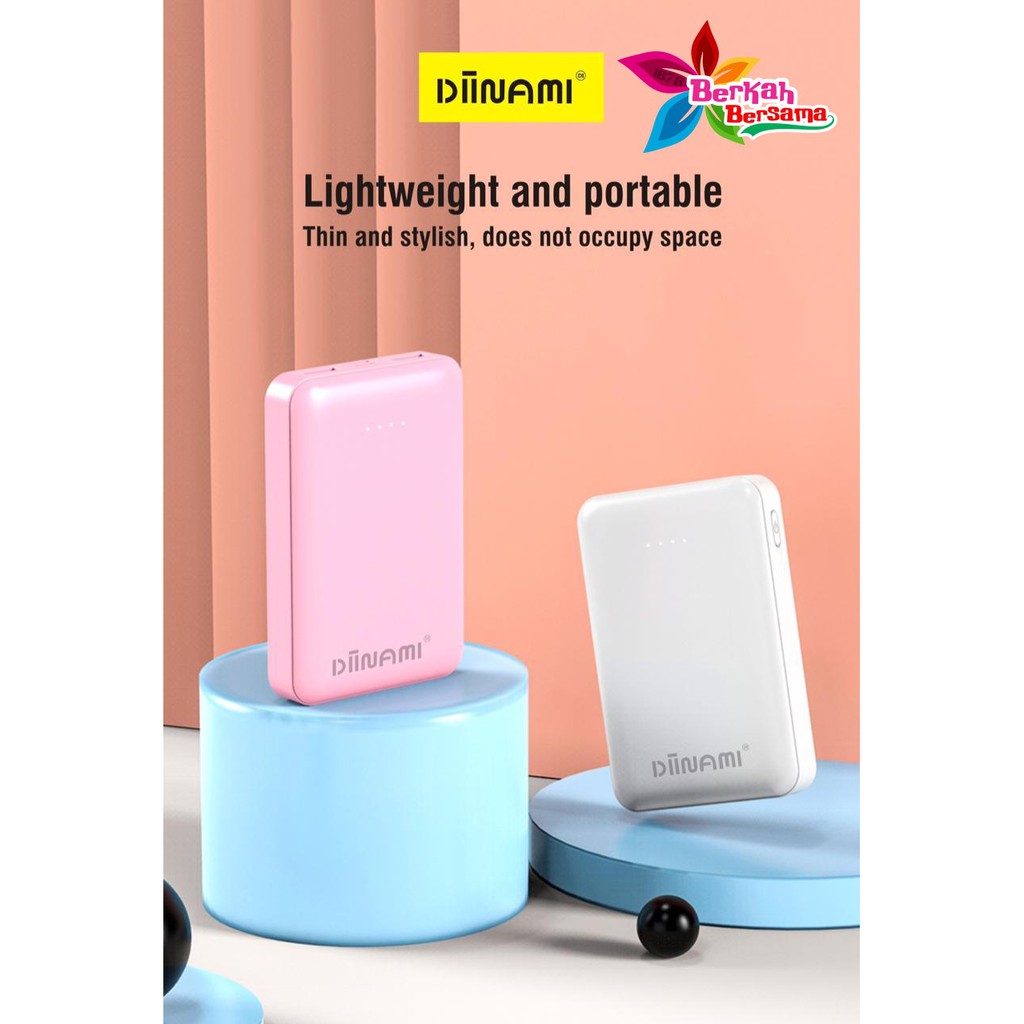 BM084 Powerbank diinami DI-Y20 real 8000mah led dual usb quick charge Fast Charging BB1476