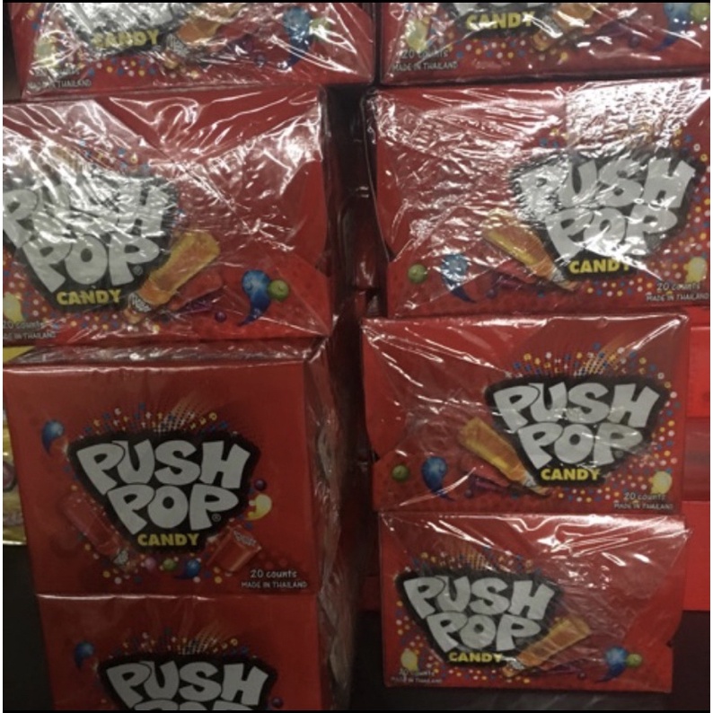 PERMEN PUSH POP BOX / LIPSTIK CANDY ( BOX / 20 PC )