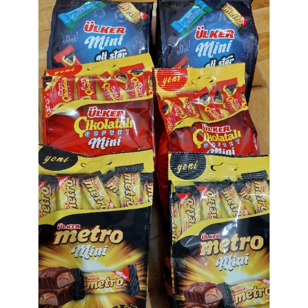 

wiw COKLAT ULKER MINI TURKI ULKER MINI ALL STAR FROM TURKI HALAL WAFER COKLAT TURKI GOFRET TURKI