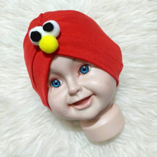 Turban Bayi Elmo Usia 0-3 Tahun