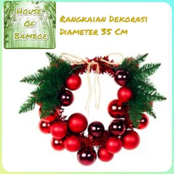 

Promo Hiasan Natal Dekorasi Natal Ring Bola Merah Daun Ga 9Xt2Tayye9