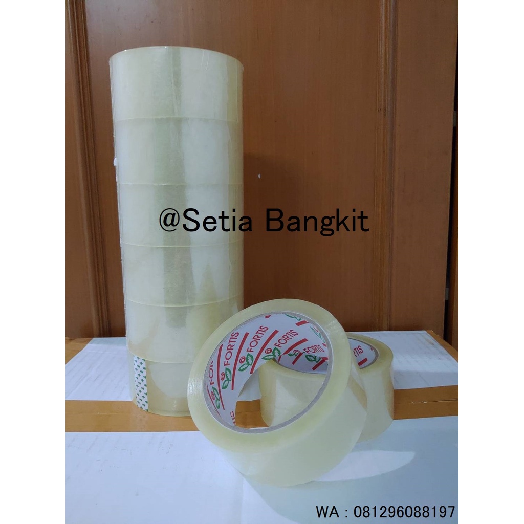 

Lakban Bening Fortis 70yard KUAT DAN MURAH