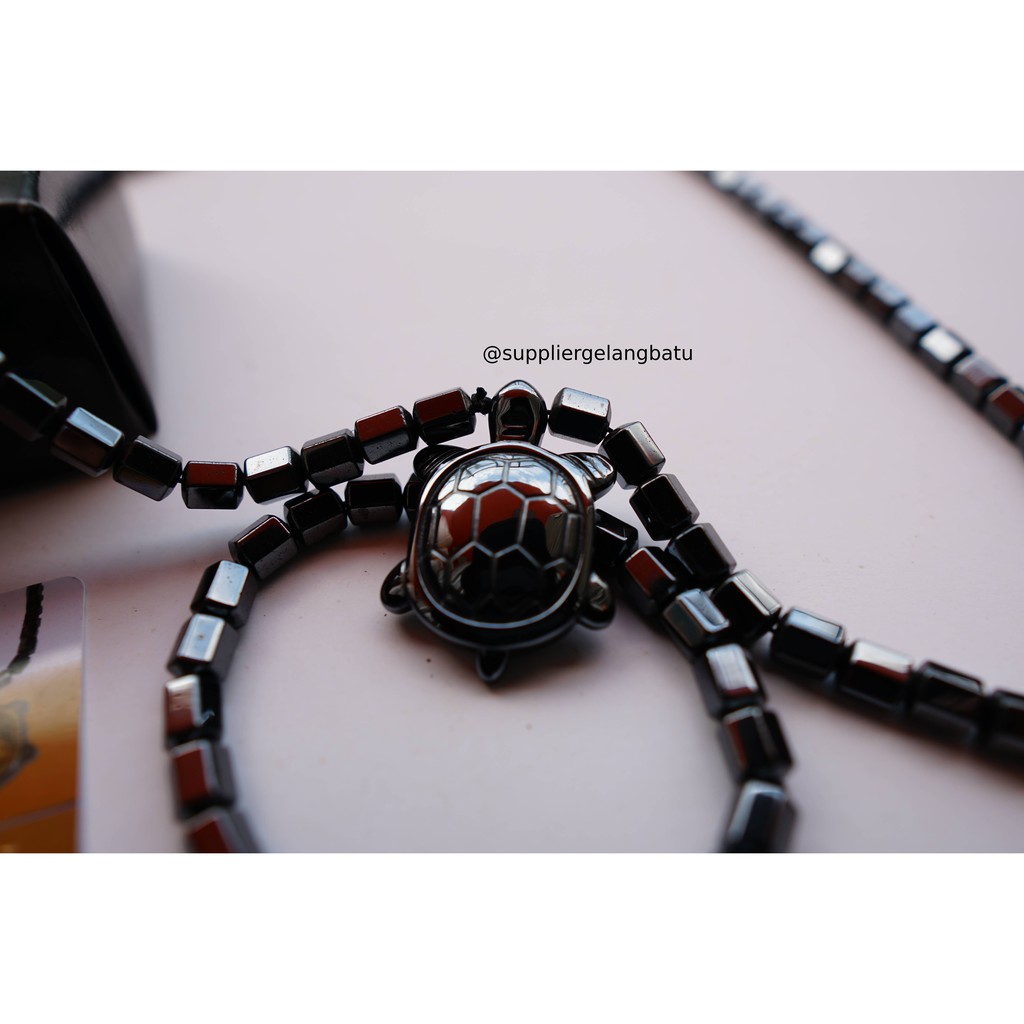 Kalung KURA HITAM GANNAMYONG BLACK DIAMOND tourmaline magnet terapi