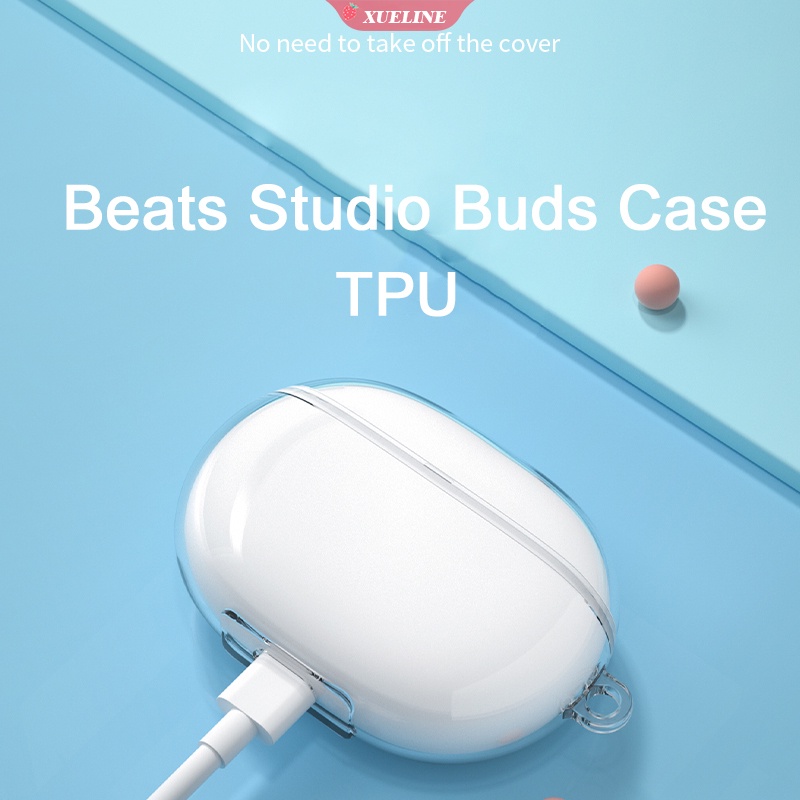 Soft Case TPU Transparan cover Proteksi Headphone wireless Beats Studio Buds anti Jatuh / Gores
