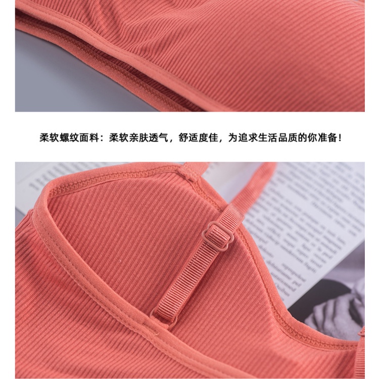 Tank top Bra Sport Tanpa Kawat Bralette Push Up Elastis Sexy Bra BH Remaja Import 9922