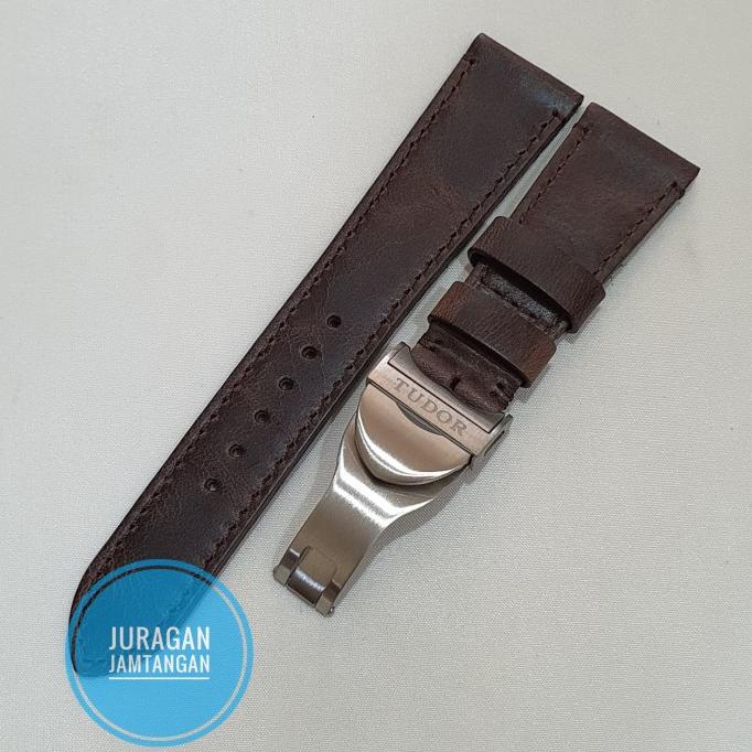 Tudor Brown Vintage Leather Strap Termurah