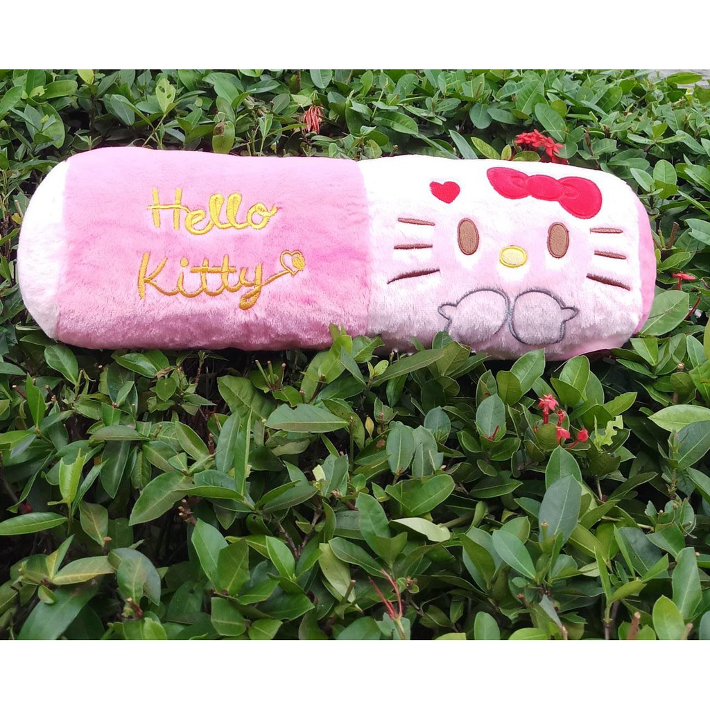 BONEKA GULING KITTY 2 WARNA BULU