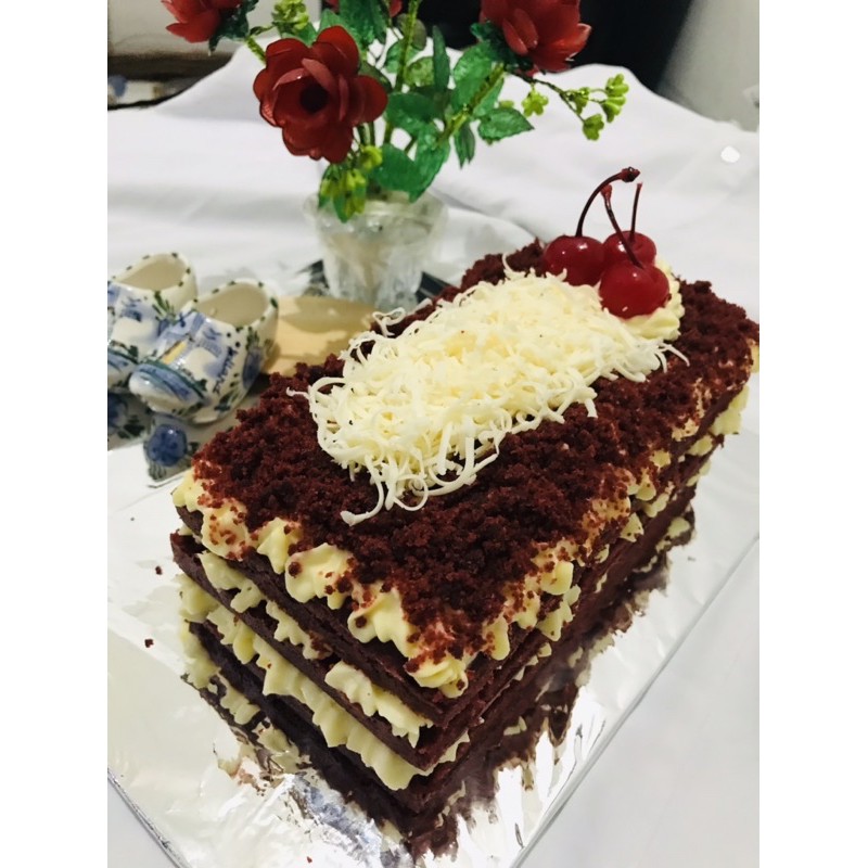 

red velvet cheese cake 3 lapis