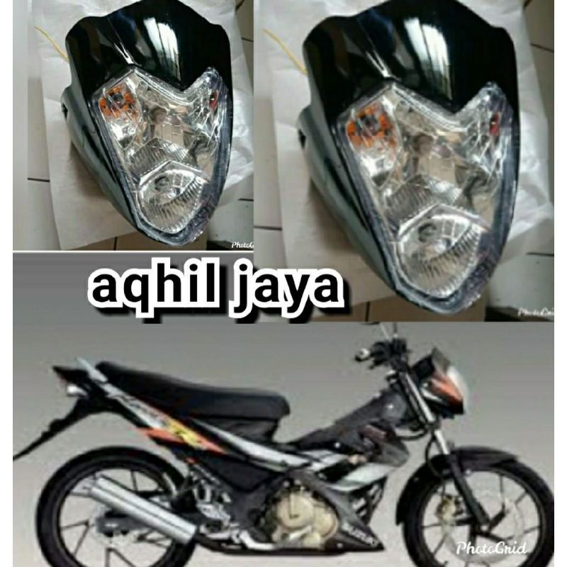 batok depan batok kepala lampu depan satria fu Thailand satria fu lama HITAM