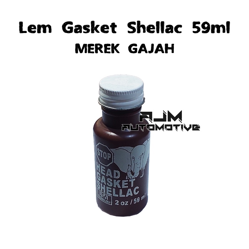 

Lem Gasket Lem Paking Shellac Gajah 59 mL Original