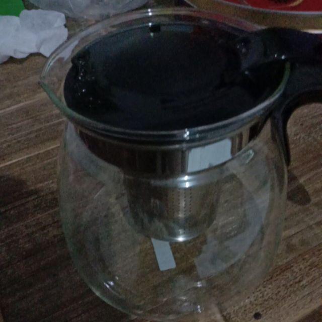 Miniso Official Teko Kaca/tempat Teh Teapot 900 Ml