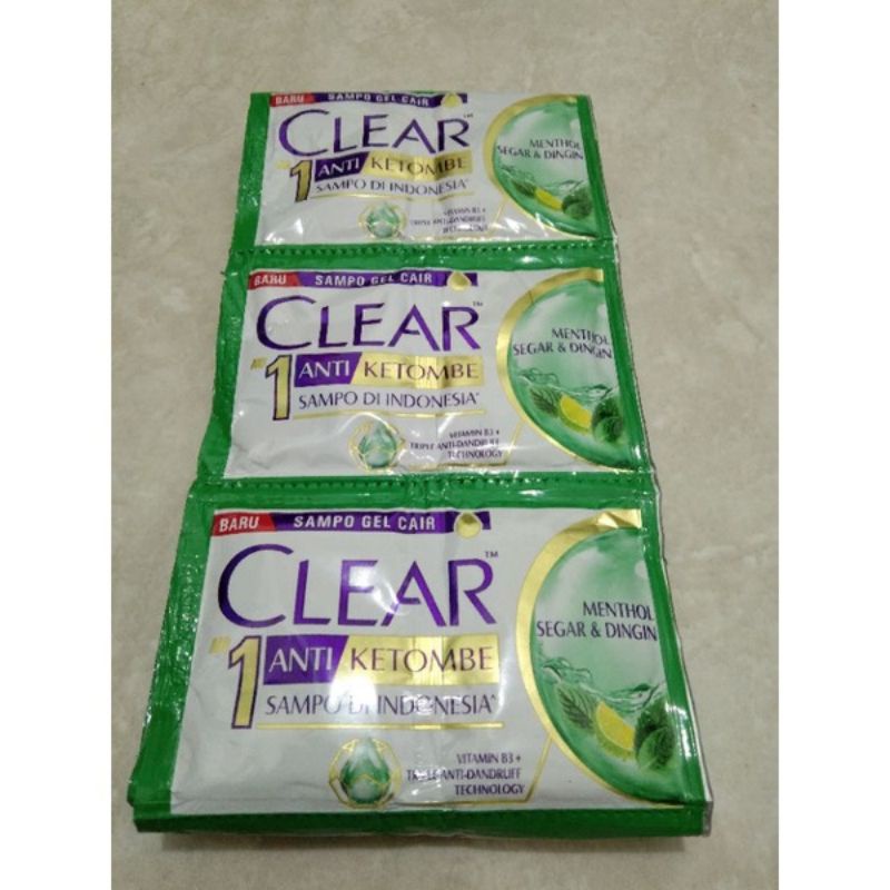 SHAMPO CLEAR SACHET 12 PCS