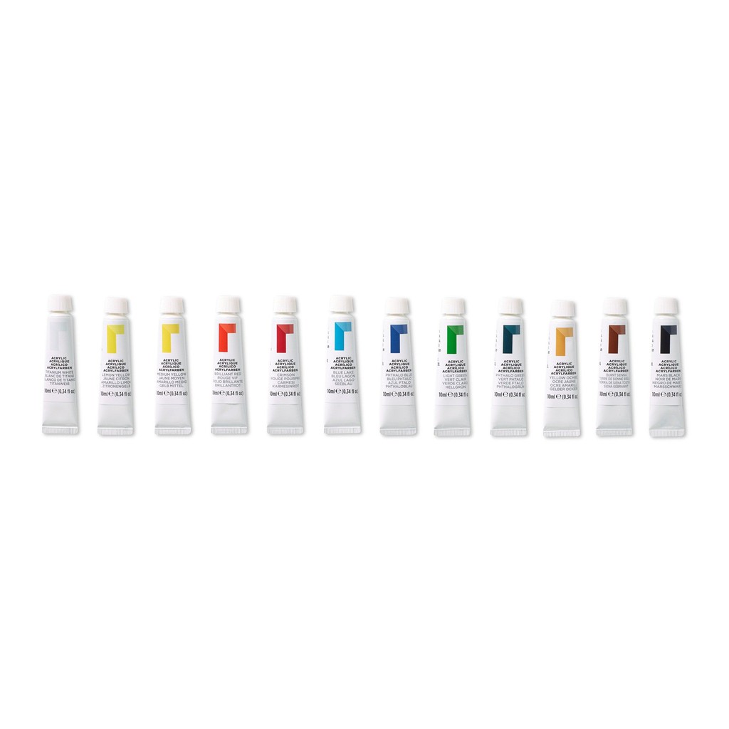 Reeves Acrylic Paint - 12ml (Pack of 12)