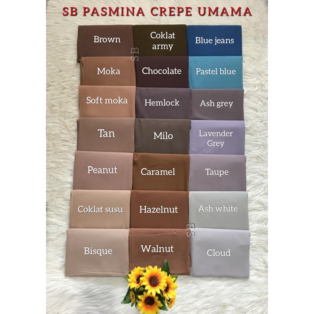 Hijab PASHMINA CREPE UMAMA Diamond Italiano Murah Berkualitas-3