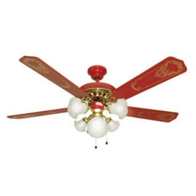 MASPION / UCHIDA CEILING FAN CF-111 RED 52IN