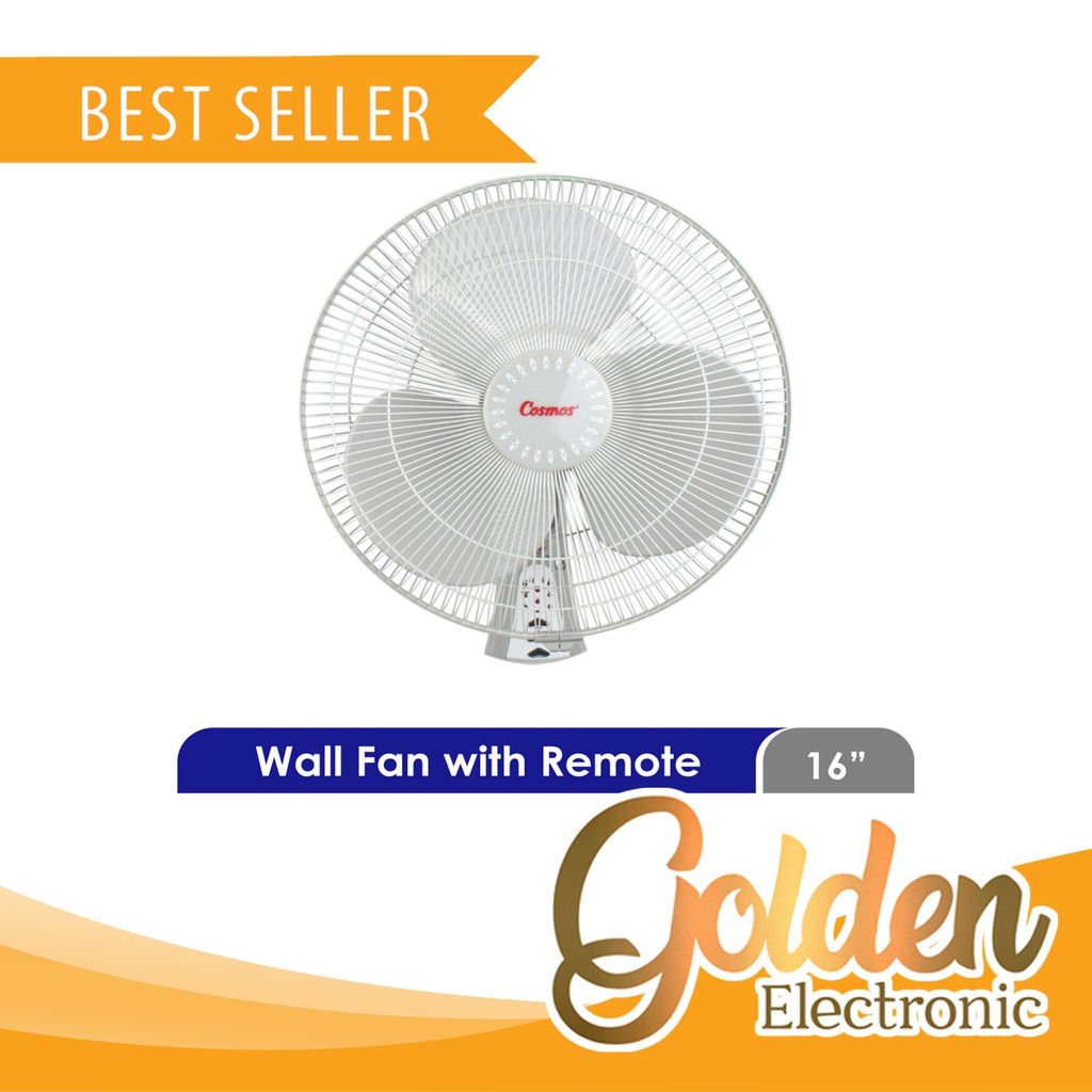 Wall Fan Cosmos 16-WFCR Remote / Kipas Angin Dinding Cosmos 16WFCR Remote 16&quot;