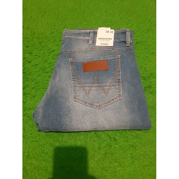 Wrangler Greensboro celana panjang jeans Original 100%
