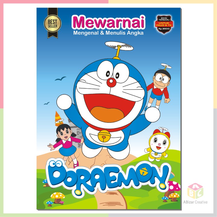 Buku Mewarnai Anak Paud Dan Tk Doraemon Shopee Indonesia