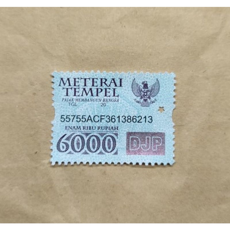 materai 6000 thn 2010 2011 2012 2013 2014 2015