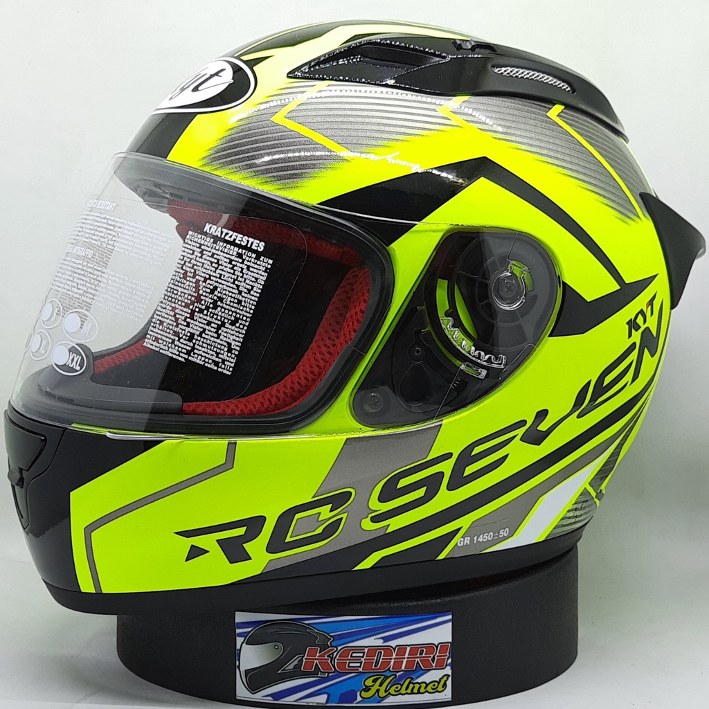 Helm KYT RC 7 SEVEN Seri 18 original rc7-Yellow