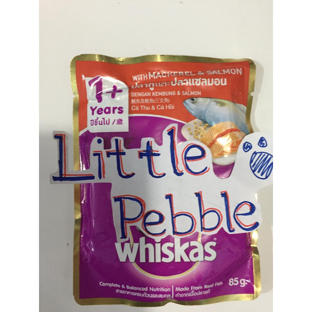 Whiskas Pouch Adult 85gr MAKANAN SACHET BASAH KUCING DEWASA