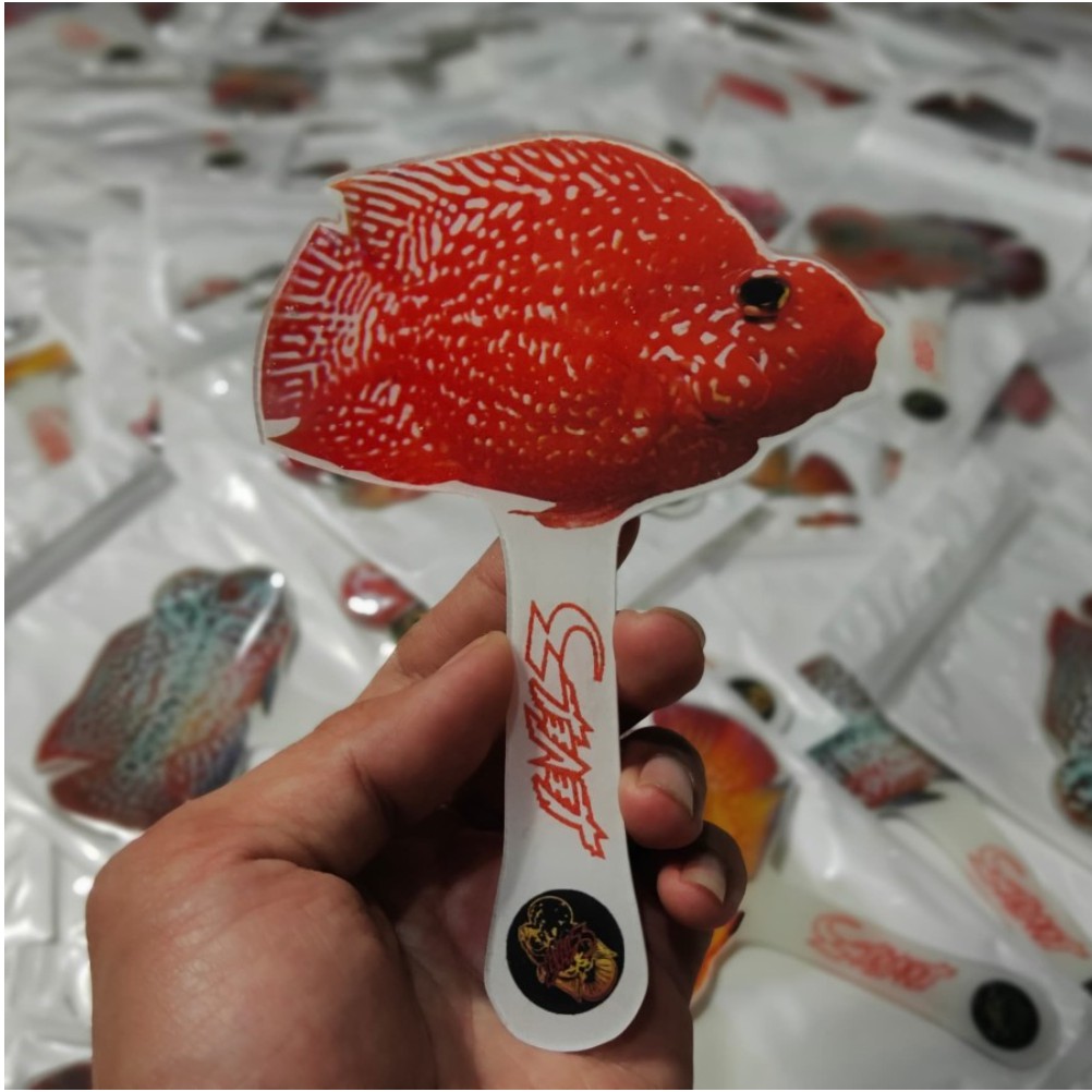 Wayang louhan untulan ikan parrot arcliric tebal besar