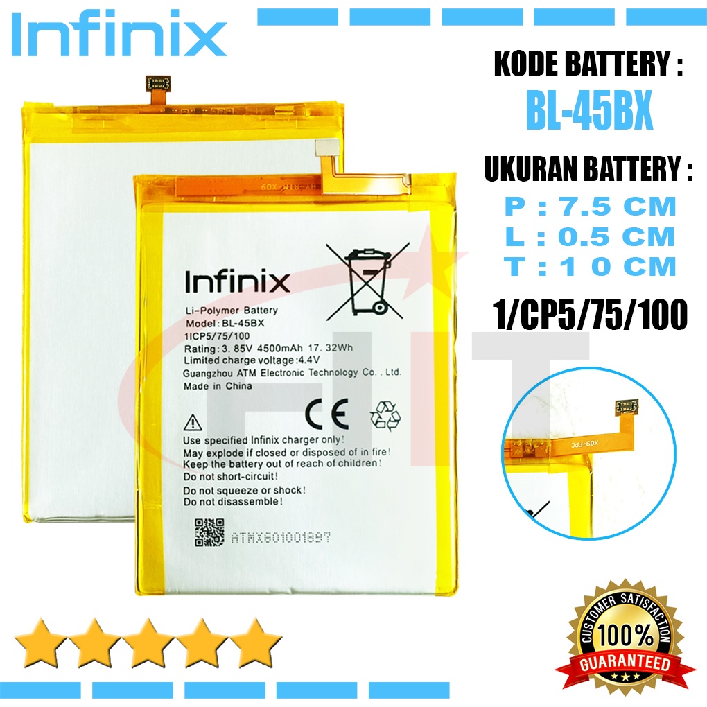 Baterai Battery Ori Infinix BL-45BX Infinix NOTE 3 / Note 3 Pro