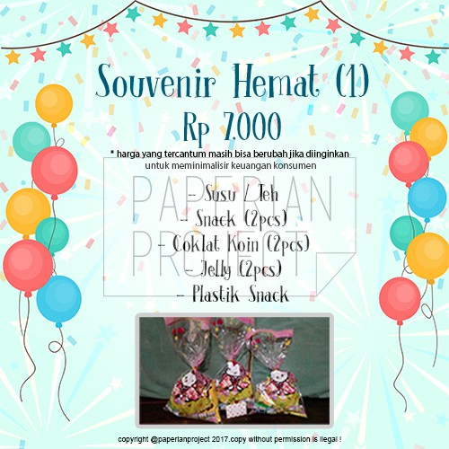 

Souvenir Ulang Tahun Hemat