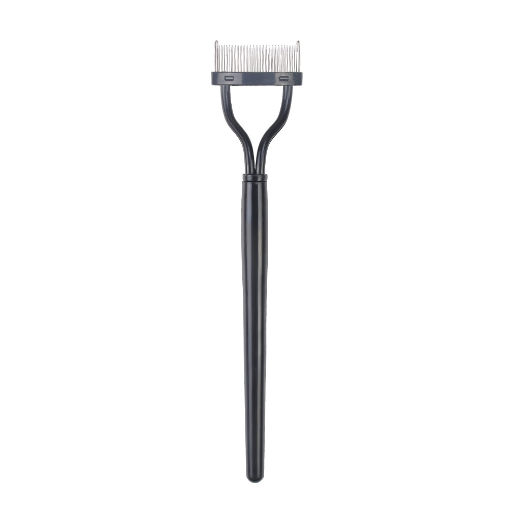 Sisir Bulu Mata Stainless Steel Gigi Logam Sikat Alis Alat Makeup