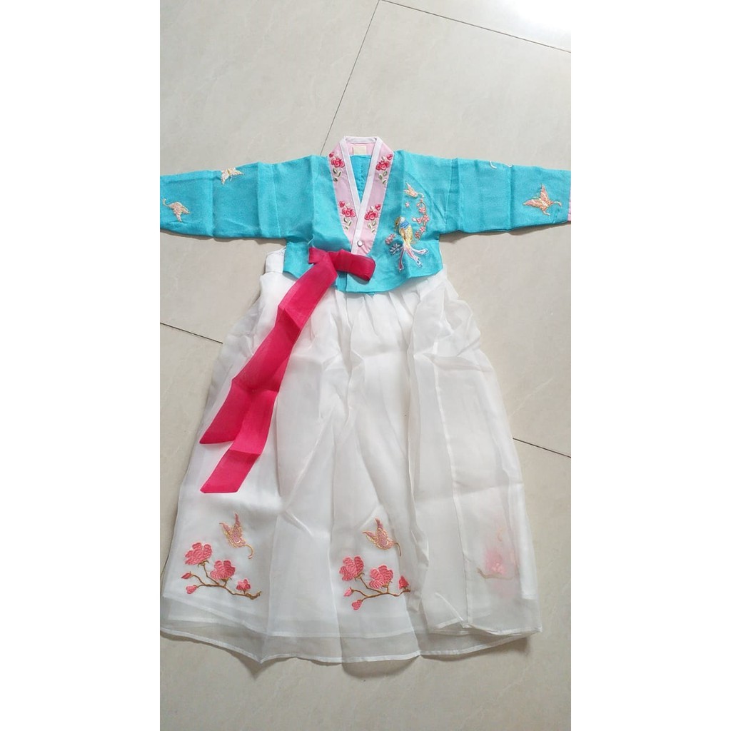 Hanbok girl anak dress korea kostum korean traditional clothes long