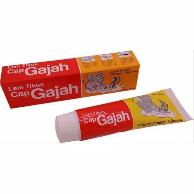

Lem Tikus Cap Gajah Tube Model Odol / Jebakan Tikus / Perangkap Tikus