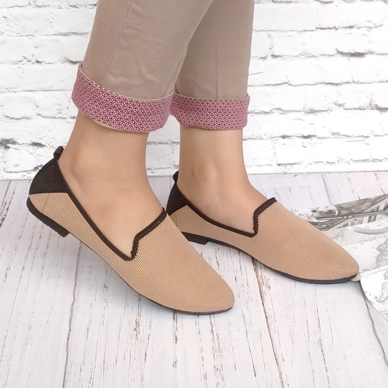 KAYZINEVA | CC06 Sepatu Wanita Rajut Flat Premium / Sepatu Wanita Terlaris / Sepatu Wanita Kekinian / Sepatu Wanita Terbaru