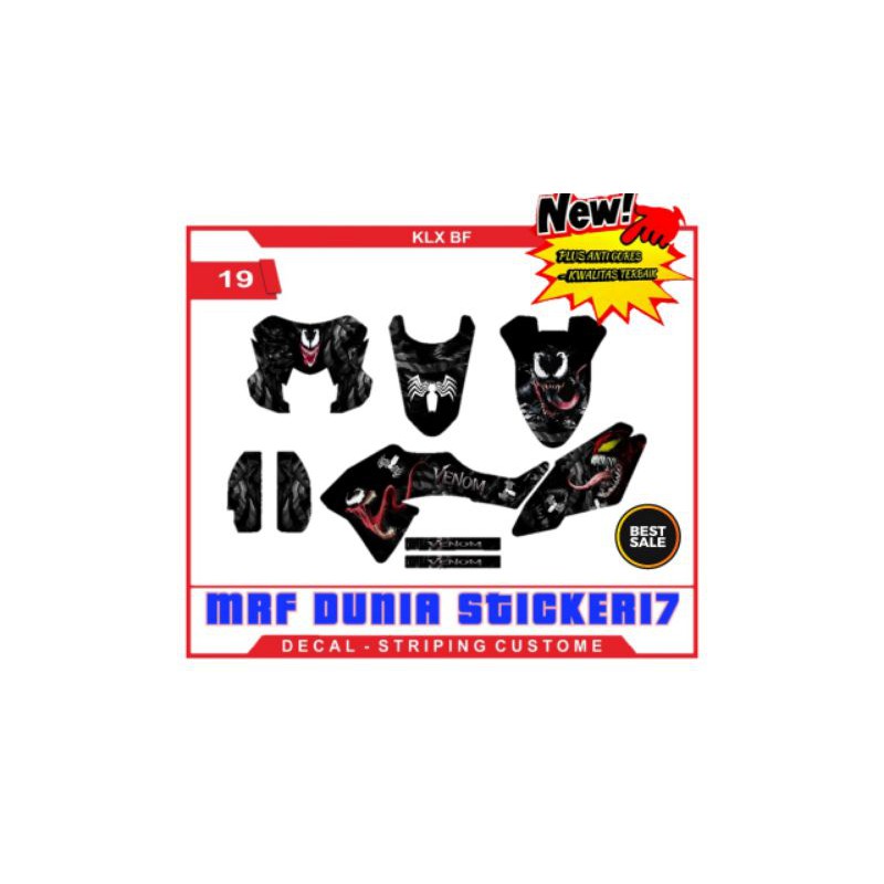 Stiker decal klx bf decal motor klx bf sticker motor decal klx bf motif 19