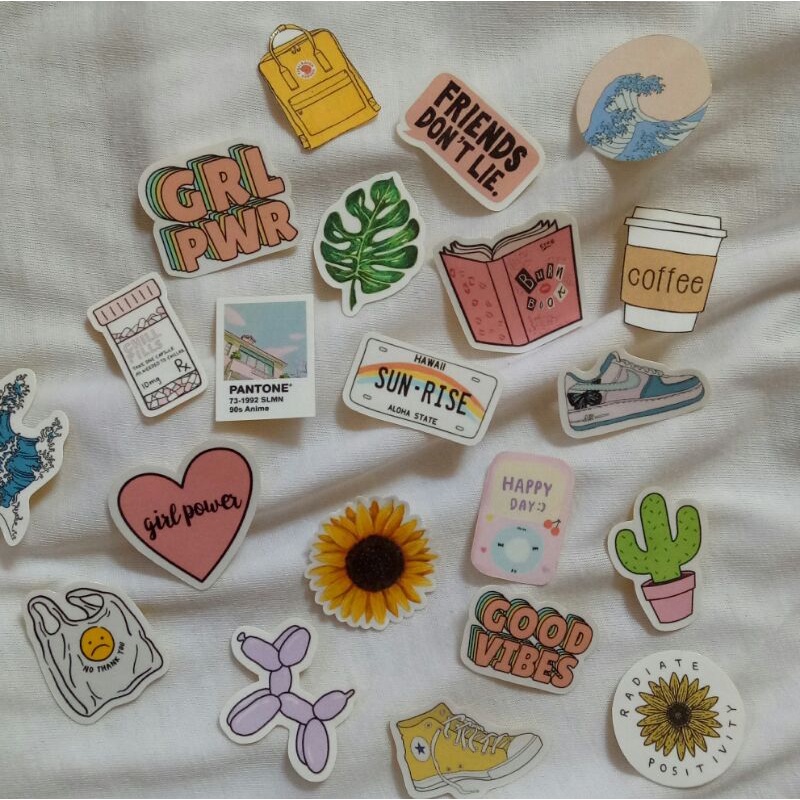

[BISA CUSTOM] Sticker Aesthetic for Freebies / Journaling