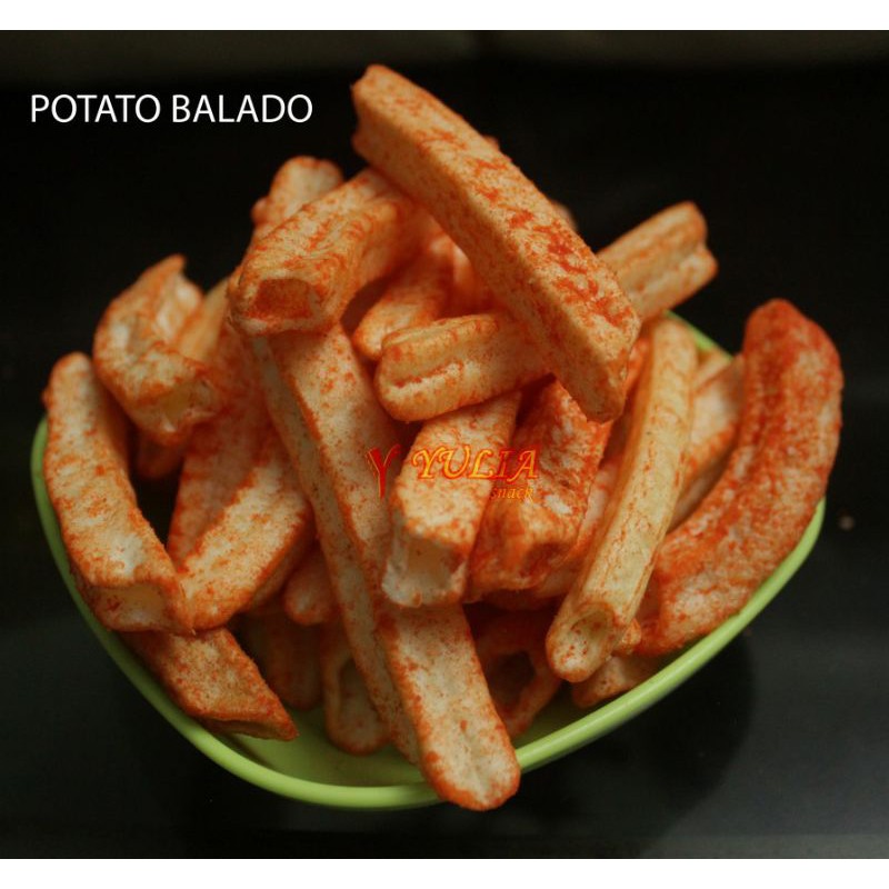 

POTATO BALADO Snack Camilan Cemilan Pedas Renyah Tanpa Pengawet Murah Enak Halal Eceran Grosir