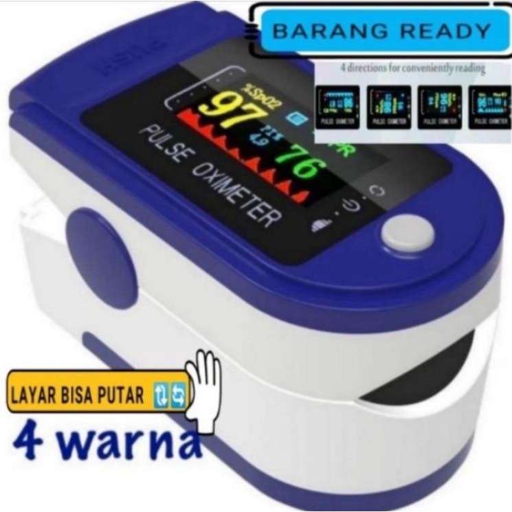 Oximeter Oxymeter Oksimeter Fingertip Pulse Ukur heartrate kadar oksigen darah