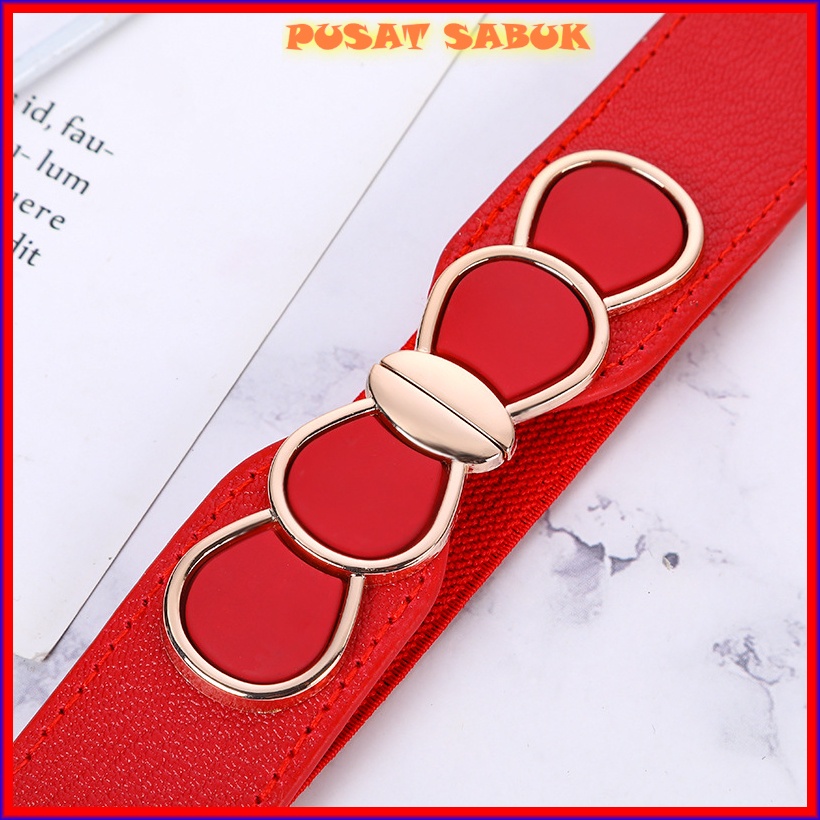 Gesper Wanita Belt Tali Sabuk Ikat Pinggang Women Karet Kecil Cewek Pita Fashion Gasper Kekinian Korea Aksesoris Kepang Impor Murah Praktis Modis Hitam Merah Putih Baru Ramping Waist Blet Pingang Pesta Hias Ibu Cantik Bulat Panjang Cm Kulit Mini Kupu gold