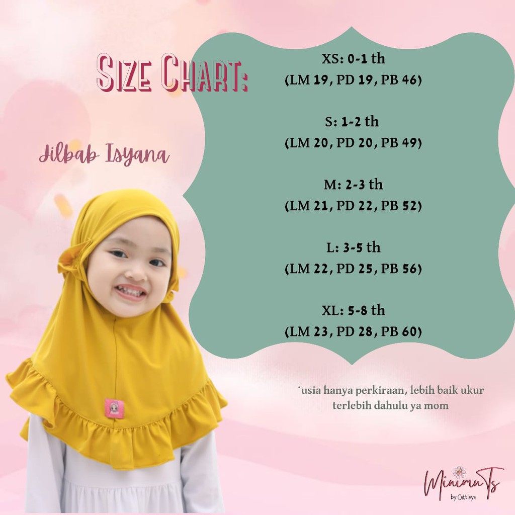 Afsheenastore Isyana Jilbab Anak Kerudung Bayi Bergo Instan Tali Curly Usia 1- 8 Tahun