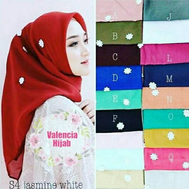 Hijab/jilbab/kerudung segiempat Jasmine