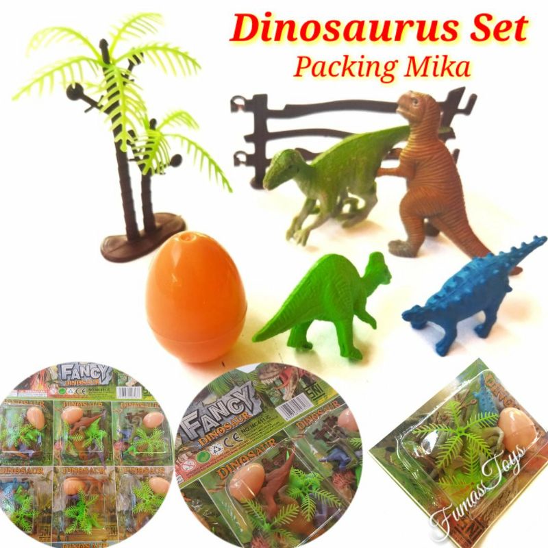 Fancy Dinosaur Set Mainan Edukasi Dinosaurus Telor Set Packing Mika Mainan Dinosaurus Murah