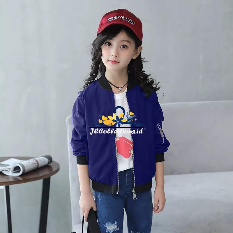 Jaket Anak Perempuan / Jaket Bomber Anak Cewek Remaja Umur 10 Tahun - 17 Tahun - JCCollections