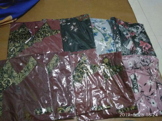 Distro Batik Hrb026 Kenongo Kemeja Tosca Pende Pekalongan Padi M L Xl Sogan Halus Kemeja Batik