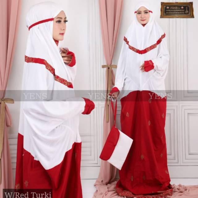 Mukena Terusan Prada Bali Super Jumbo (Muat BB 120 kg)