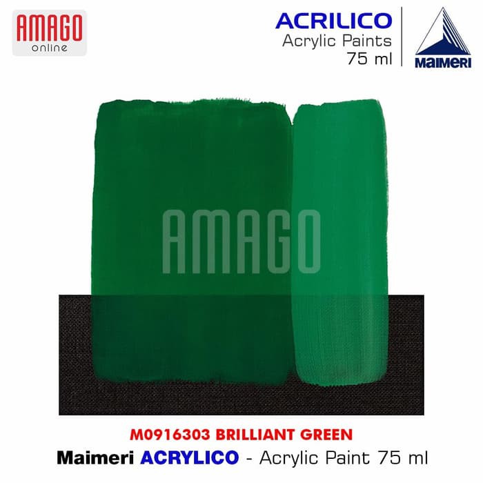 MAIMERI ACRILICO - ACRYLIC PAINT - BRILLIANT GREEN - 75ML - M0916303