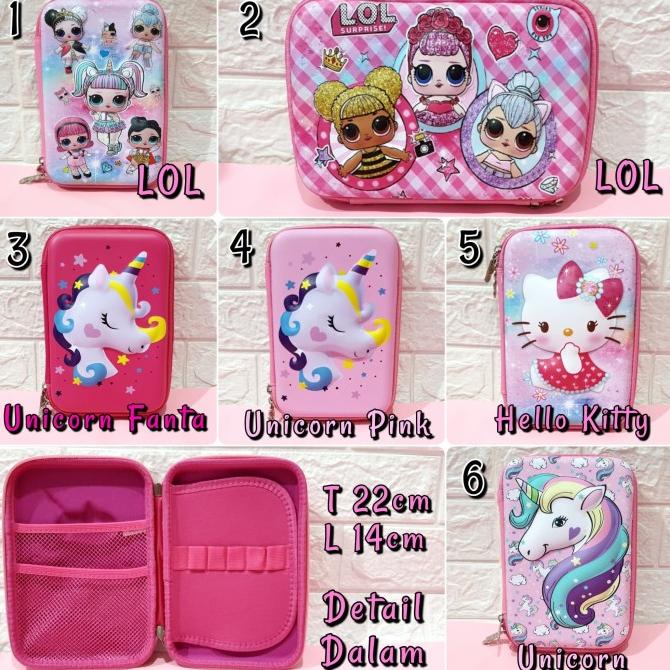 

PROMO Tempat Pensil Karakter Timbul LOL Unicorn Ironman Kotak Pensil
