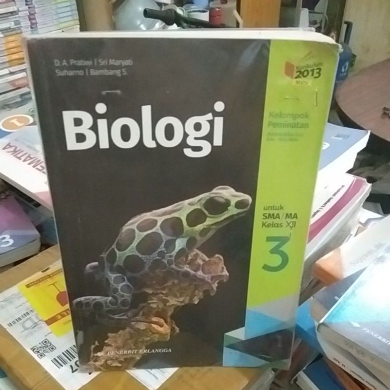 buku biologi SMA/ MA kelas 3-12 penerbit Erlangga oleh Pratiwi