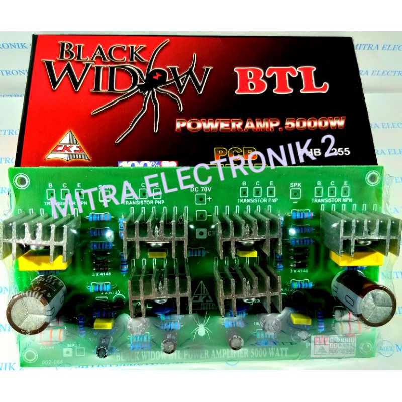 Kit BTL DRIVER AMPLIFIER 5000W MONO BLACK WINDOWS CKJ PHB 255