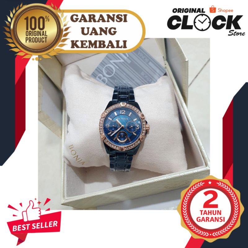 Ready stock JAM TANGAN PRIA WANITA | RANTAI | KULIT | KARET | MURAH | - Wanita Bonia tesoro BNB10296