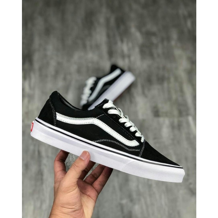 ( SIAP KIRIM ) SEPATU VANS OLDSKOOL PREMIUM SNEAKERS OLDSCHOOL PRIA WANITA  SEKOLAH BLACK &amp; WHITE